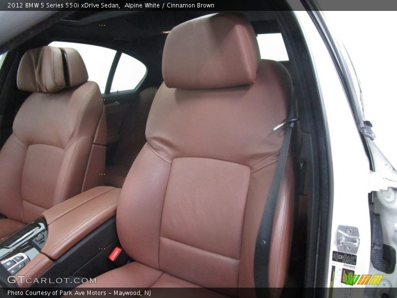 Alpine White / Cinnamon Brown 2012 BMW 5 Series 550i xDrive Sedan