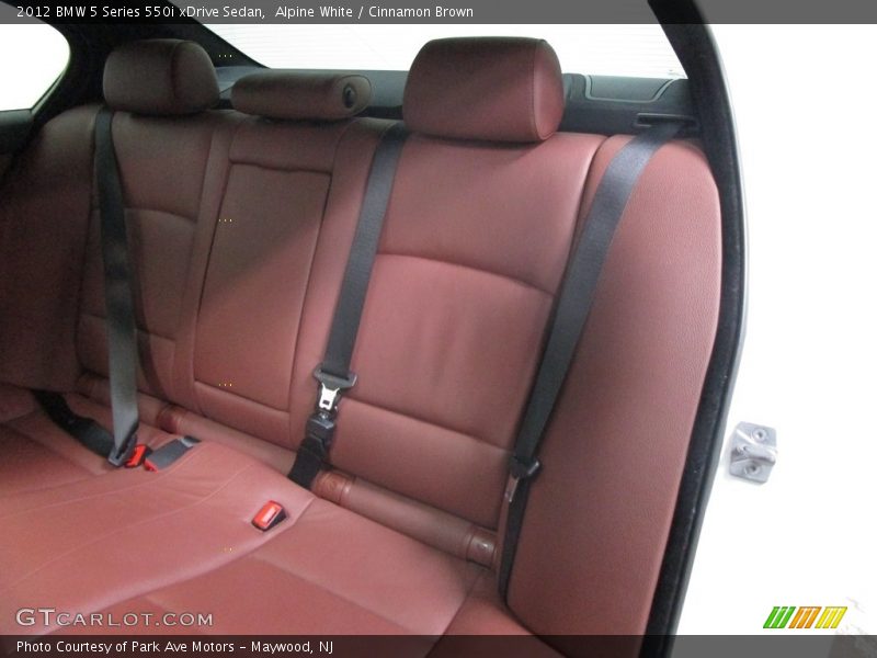 Alpine White / Cinnamon Brown 2012 BMW 5 Series 550i xDrive Sedan