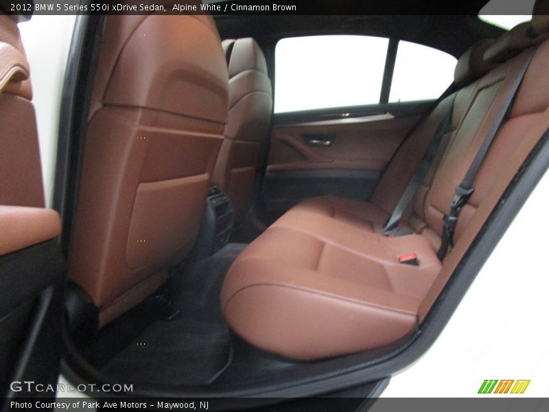 Alpine White / Cinnamon Brown 2012 BMW 5 Series 550i xDrive Sedan