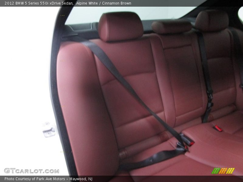 Alpine White / Cinnamon Brown 2012 BMW 5 Series 550i xDrive Sedan