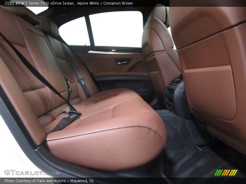 Alpine White / Cinnamon Brown 2012 BMW 5 Series 550i xDrive Sedan