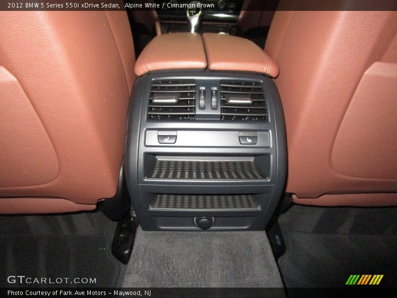 Alpine White / Cinnamon Brown 2012 BMW 5 Series 550i xDrive Sedan