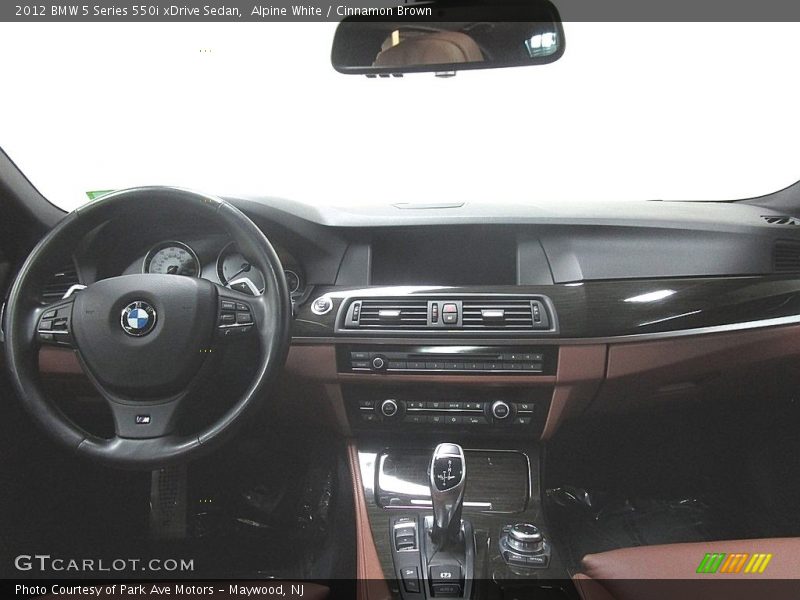 Alpine White / Cinnamon Brown 2012 BMW 5 Series 550i xDrive Sedan