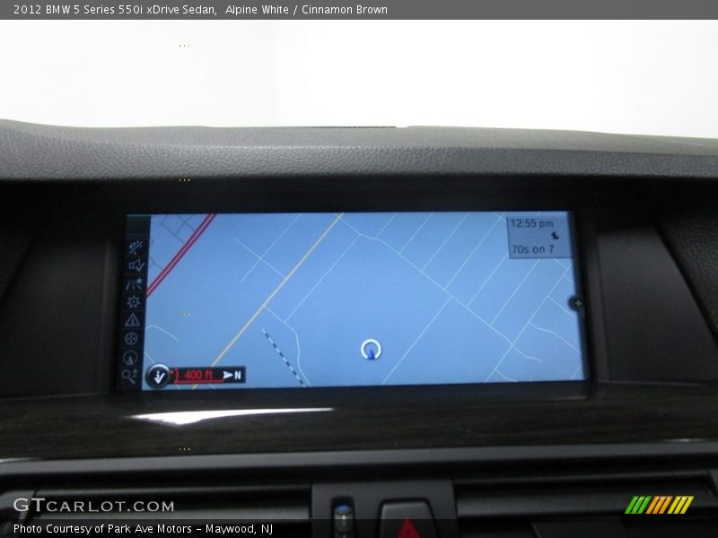 Alpine White / Cinnamon Brown 2012 BMW 5 Series 550i xDrive Sedan