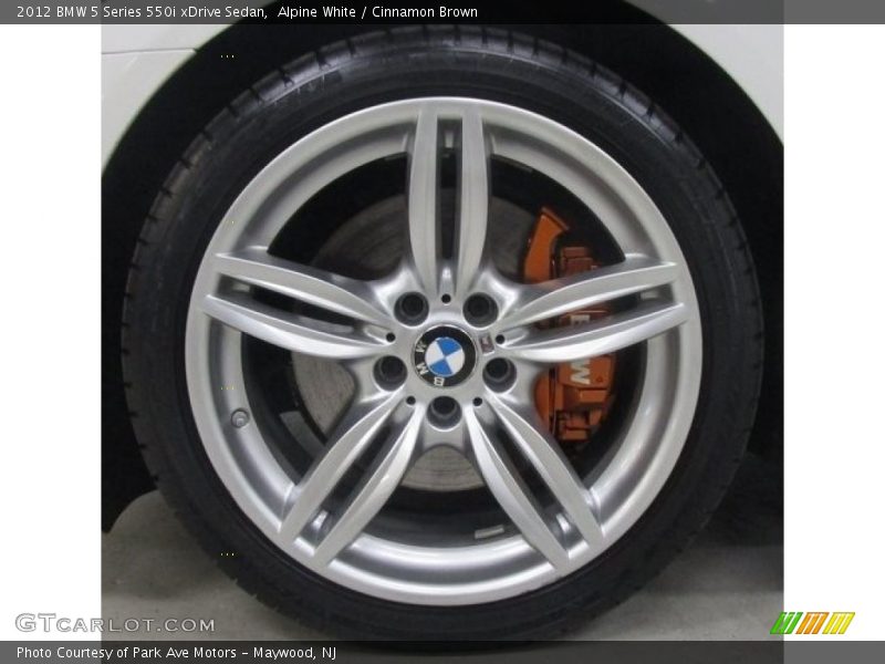 Alpine White / Cinnamon Brown 2012 BMW 5 Series 550i xDrive Sedan