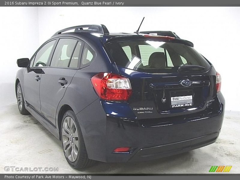 Quartz Blue Pearl / Ivory 2016 Subaru Impreza 2.0i Sport Premium