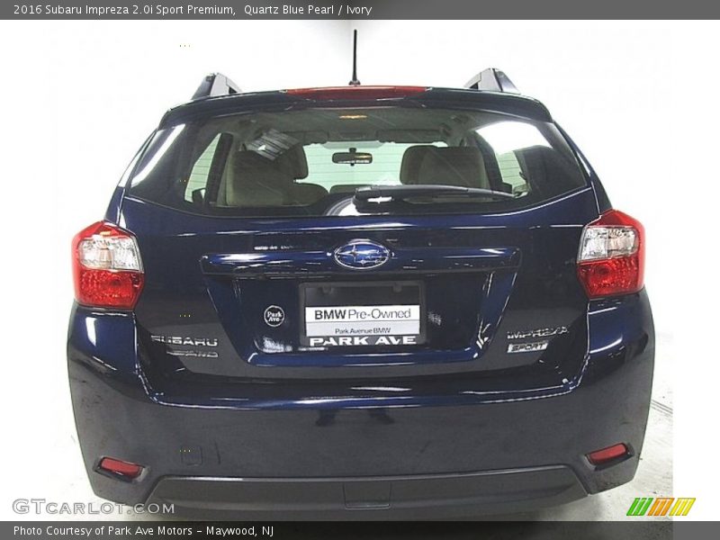 Quartz Blue Pearl / Ivory 2016 Subaru Impreza 2.0i Sport Premium