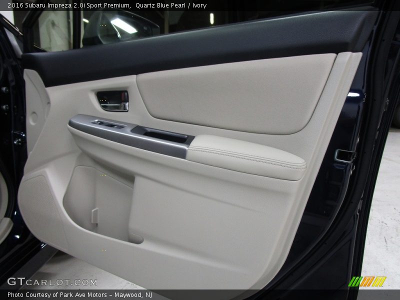 Quartz Blue Pearl / Ivory 2016 Subaru Impreza 2.0i Sport Premium