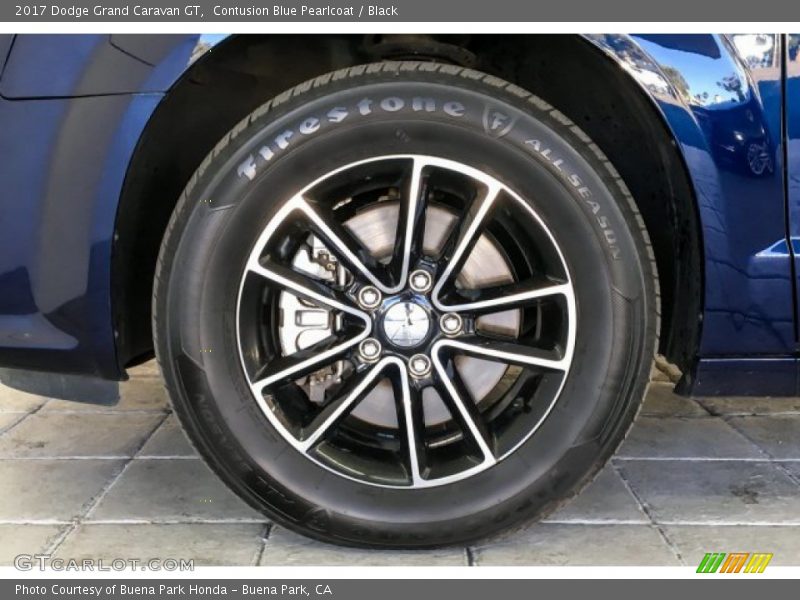 Contusion Blue Pearlcoat / Black 2017 Dodge Grand Caravan GT