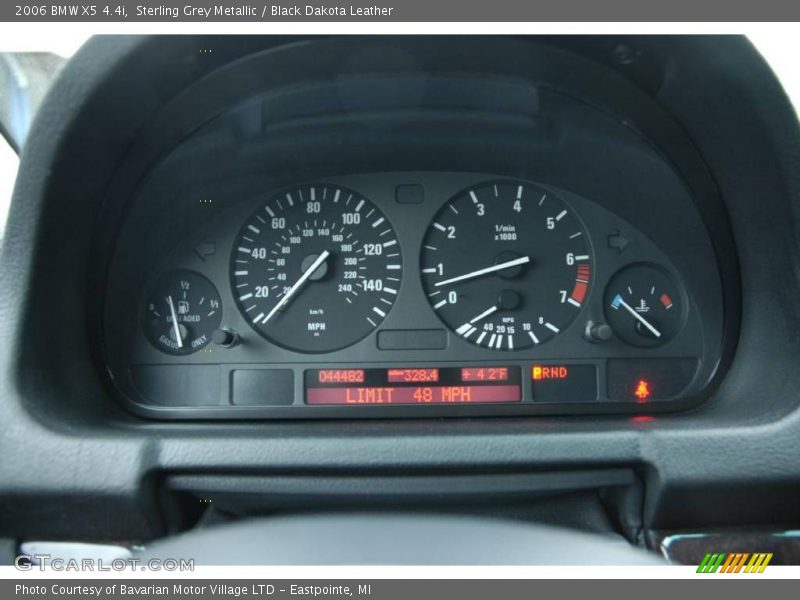 Sterling Grey Metallic / Black Dakota Leather 2006 BMW X5 4.4i