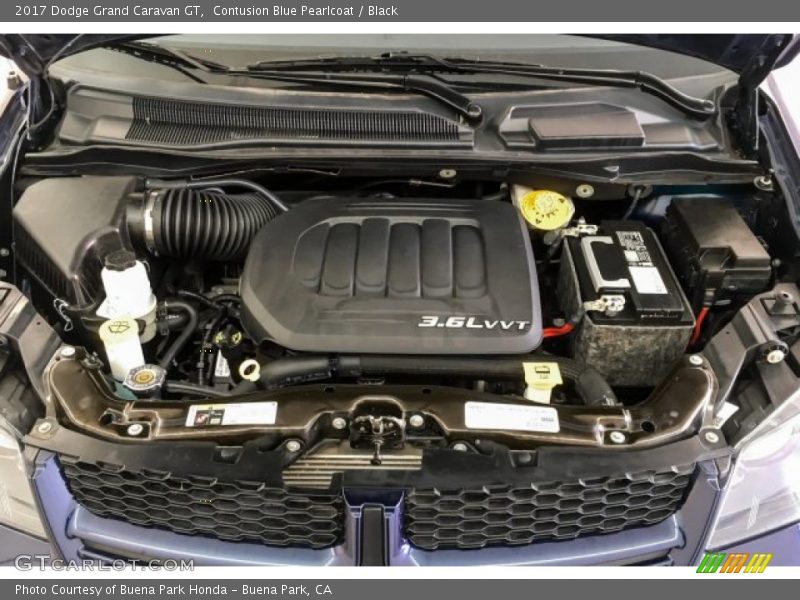 Contusion Blue Pearlcoat / Black 2017 Dodge Grand Caravan GT