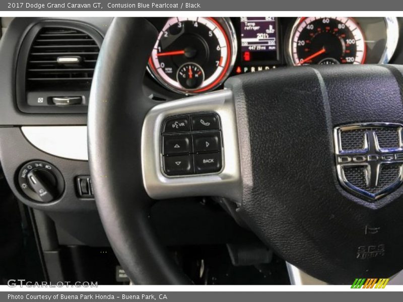 Contusion Blue Pearlcoat / Black 2017 Dodge Grand Caravan GT