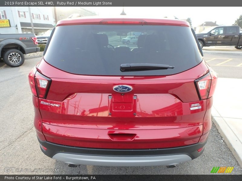Ruby Red / Medium Light Stone 2019 Ford Escape SEL 4WD