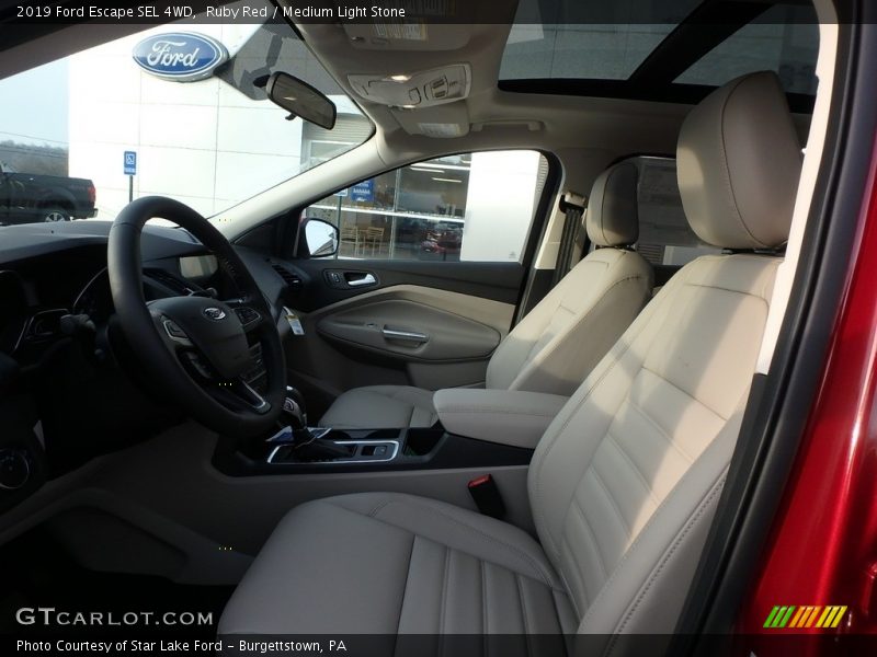 Ruby Red / Medium Light Stone 2019 Ford Escape SEL 4WD
