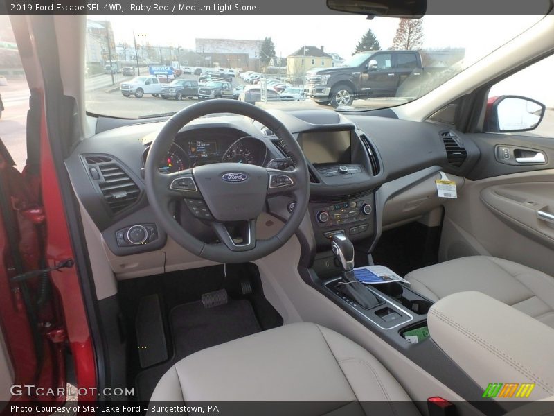 Ruby Red / Medium Light Stone 2019 Ford Escape SEL 4WD