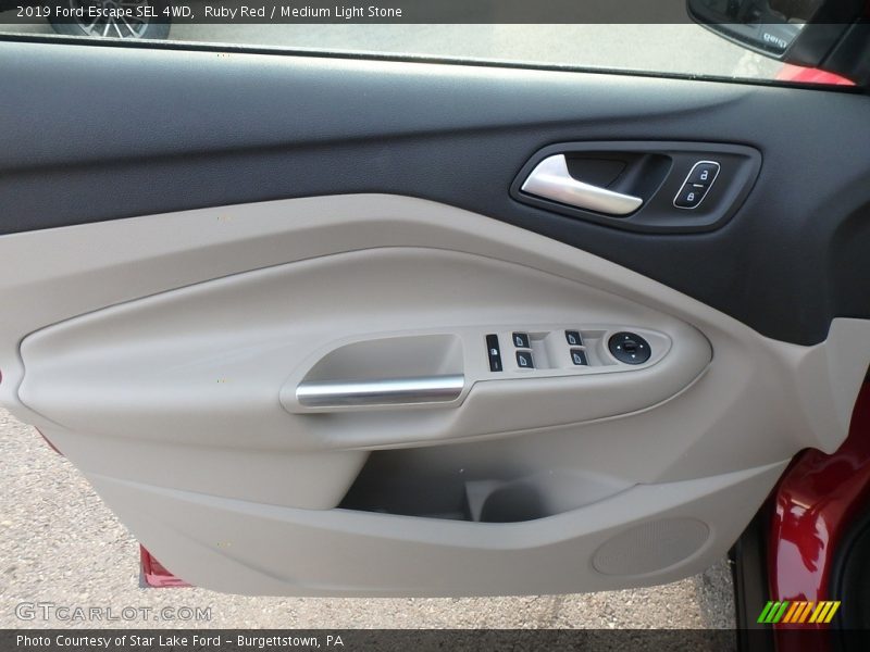 Ruby Red / Medium Light Stone 2019 Ford Escape SEL 4WD