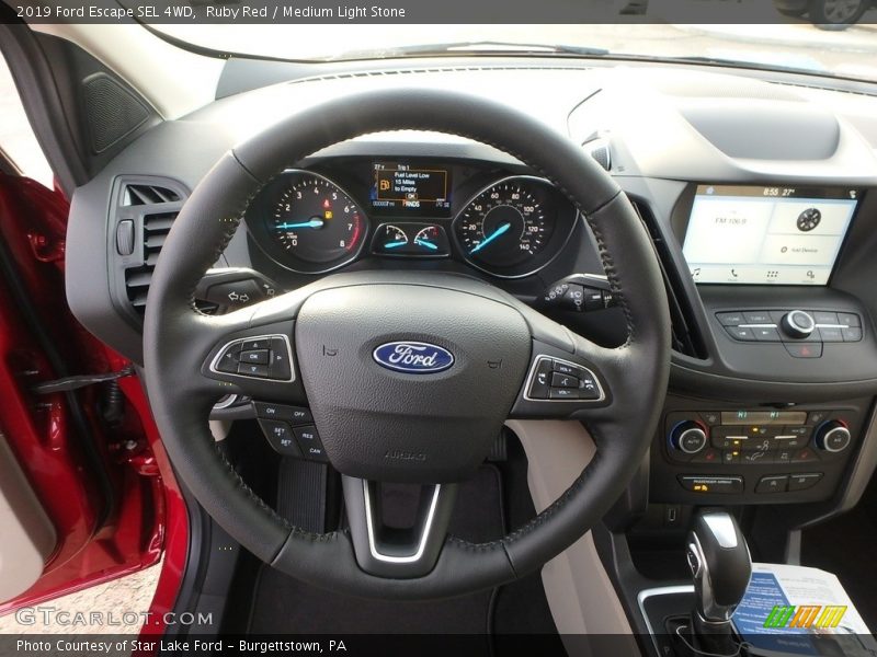 Ruby Red / Medium Light Stone 2019 Ford Escape SEL 4WD