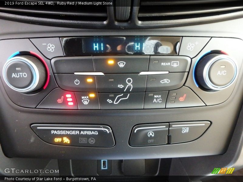 Ruby Red / Medium Light Stone 2019 Ford Escape SEL 4WD