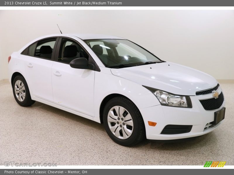 Summit White / Jet Black/Medium Titanium 2013 Chevrolet Cruze LS
