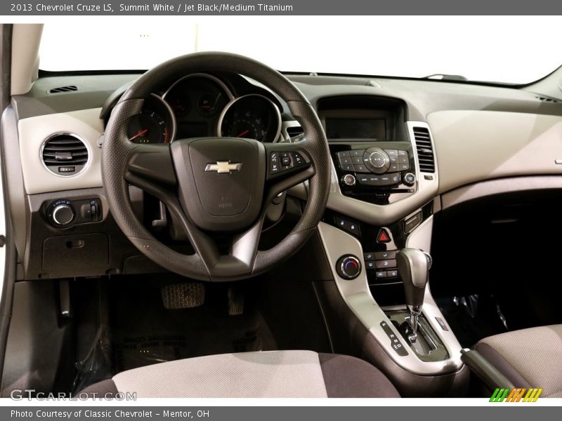 Summit White / Jet Black/Medium Titanium 2013 Chevrolet Cruze LS