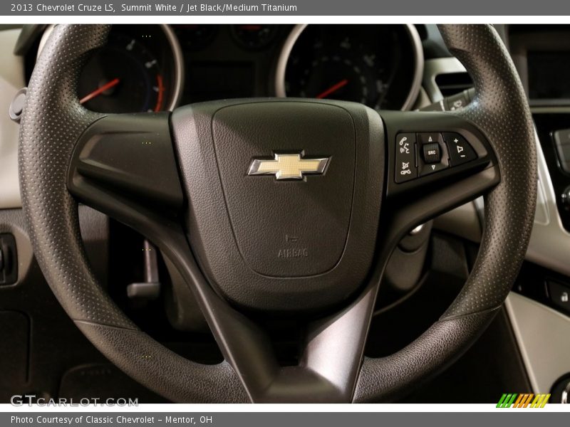 Summit White / Jet Black/Medium Titanium 2013 Chevrolet Cruze LS