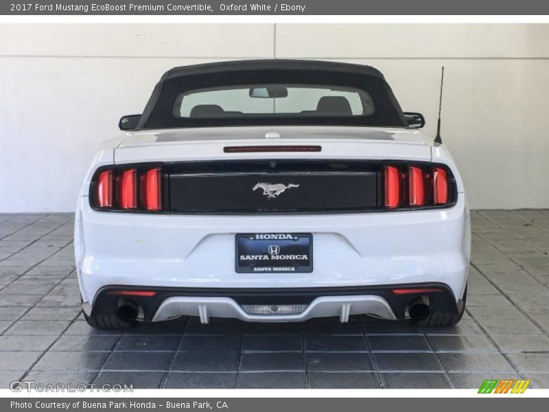 Oxford White / Ebony 2017 Ford Mustang EcoBoost Premium Convertible