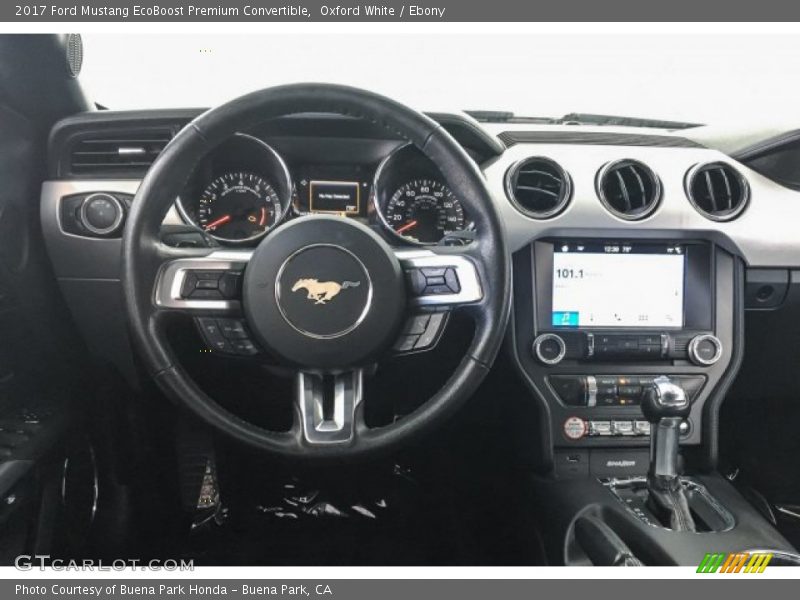 Oxford White / Ebony 2017 Ford Mustang EcoBoost Premium Convertible