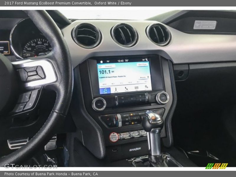 Oxford White / Ebony 2017 Ford Mustang EcoBoost Premium Convertible