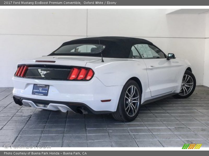 Oxford White / Ebony 2017 Ford Mustang EcoBoost Premium Convertible