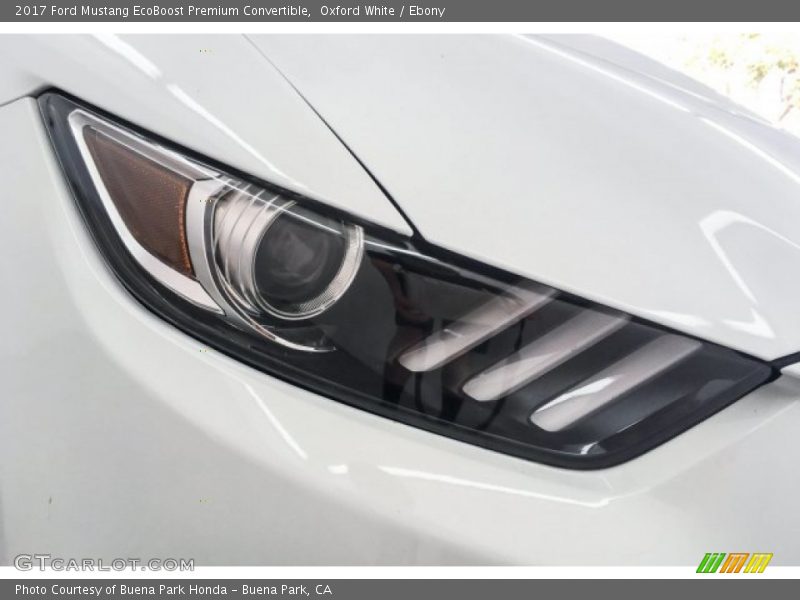 Oxford White / Ebony 2017 Ford Mustang EcoBoost Premium Convertible