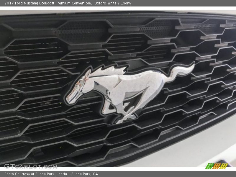 Oxford White / Ebony 2017 Ford Mustang EcoBoost Premium Convertible