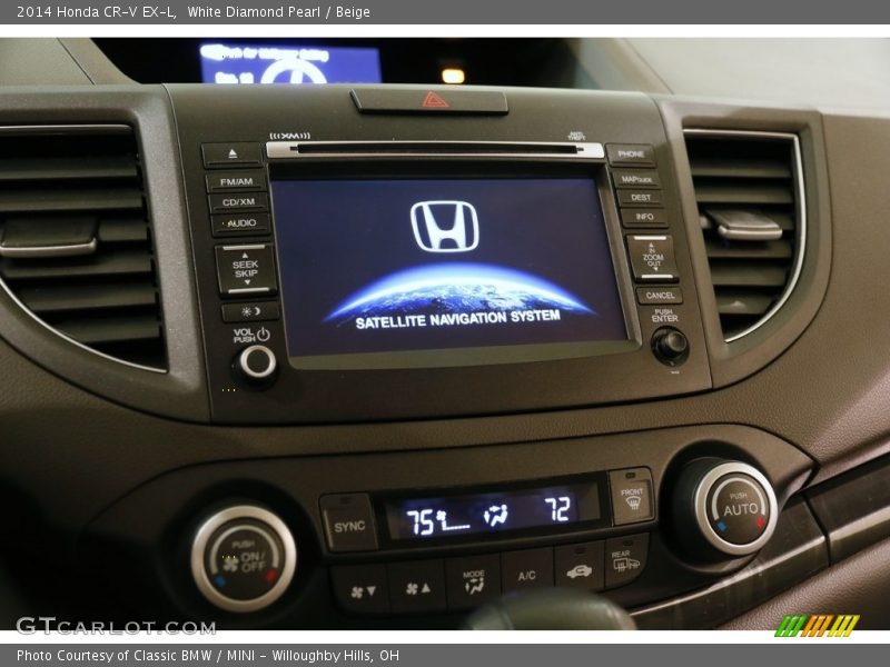 White Diamond Pearl / Beige 2014 Honda CR-V EX-L