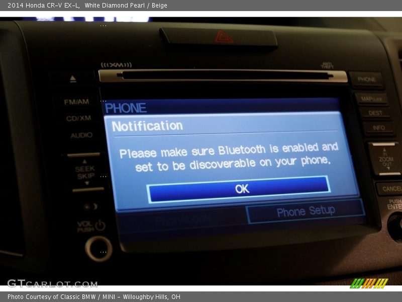 White Diamond Pearl / Beige 2014 Honda CR-V EX-L