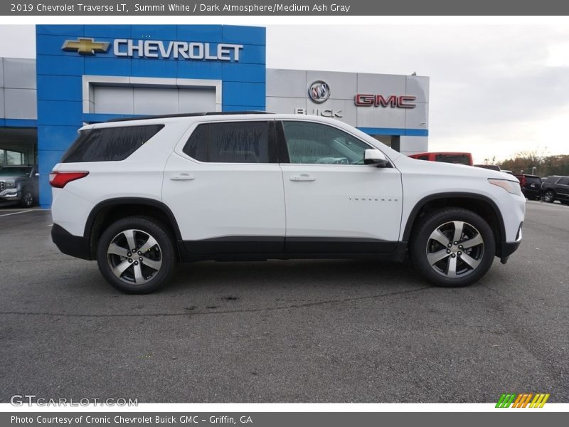 Summit White / Dark Atmosphere/Medium Ash Gray 2019 Chevrolet Traverse LT