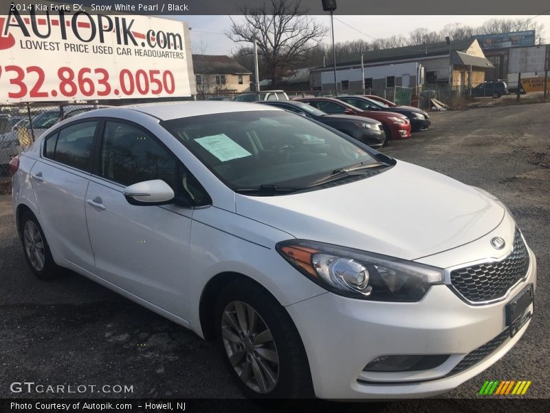 Snow White Pearl / Black 2014 Kia Forte EX