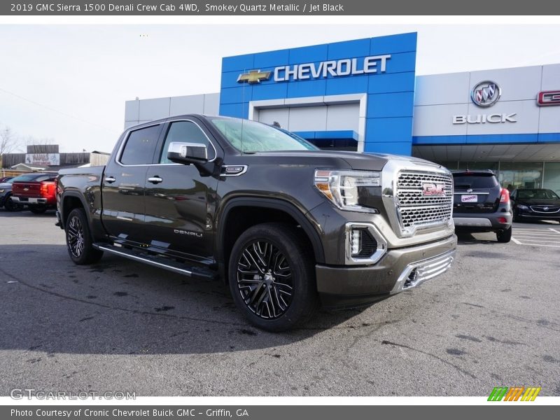 Smokey Quartz Metallic / Jet Black 2019 GMC Sierra 1500 Denali Crew Cab 4WD