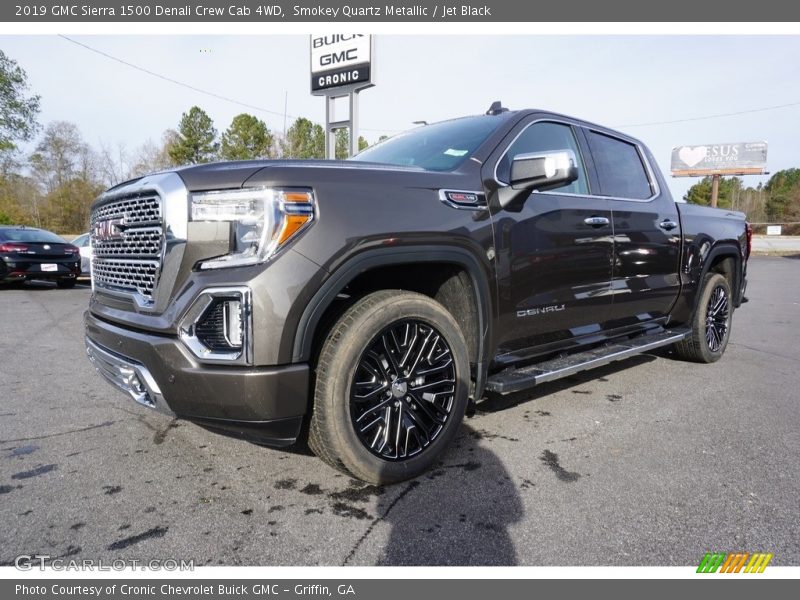 Smokey Quartz Metallic / Jet Black 2019 GMC Sierra 1500 Denali Crew Cab 4WD