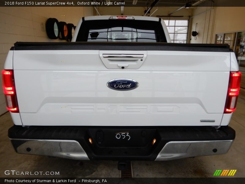 Oxford White / Light Camel 2018 Ford F150 Lariat SuperCrew 4x4