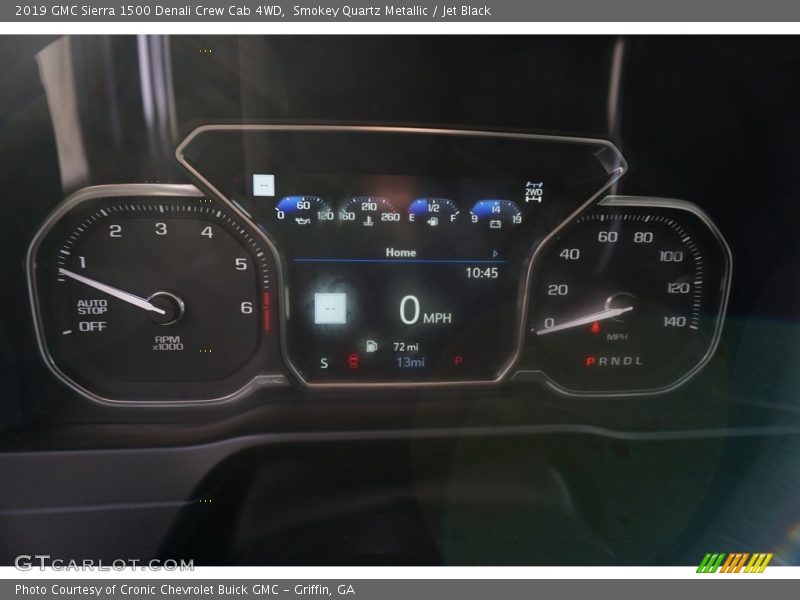 Smokey Quartz Metallic / Jet Black 2019 GMC Sierra 1500 Denali Crew Cab 4WD