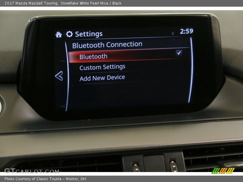 Snowflake White Pearl Mica / Black 2017 Mazda Mazda6 Touring