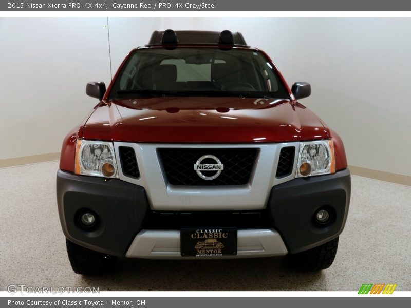 Cayenne Red / PRO-4X Gray/Steel 2015 Nissan Xterra PRO-4X 4x4