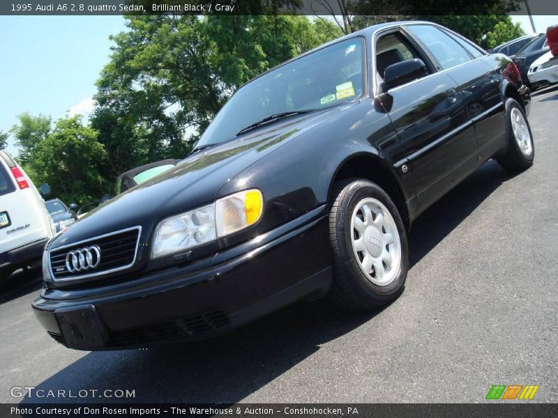 Brilliant Black / Gray 1995 Audi A6 2.8 quattro Sedan