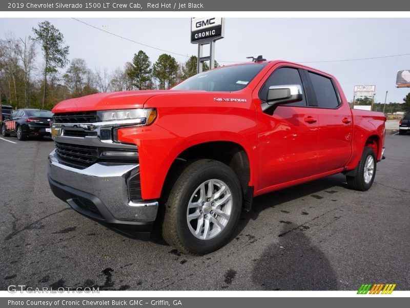 Red Hot / Jet Black 2019 Chevrolet Silverado 1500 LT Crew Cab