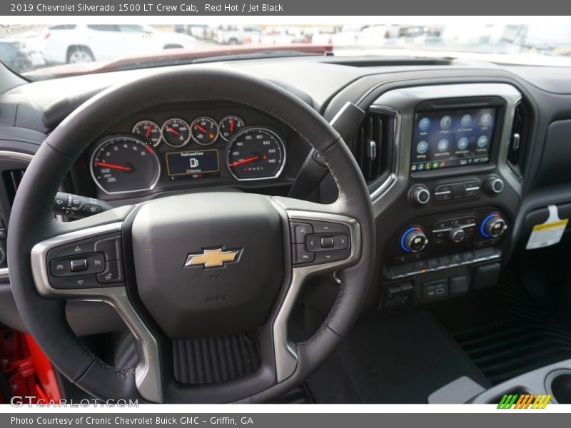 Red Hot / Jet Black 2019 Chevrolet Silverado 1500 LT Crew Cab