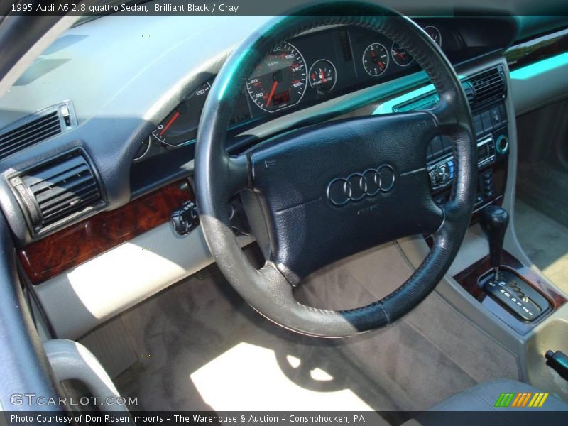 Brilliant Black / Gray 1995 Audi A6 2.8 quattro Sedan