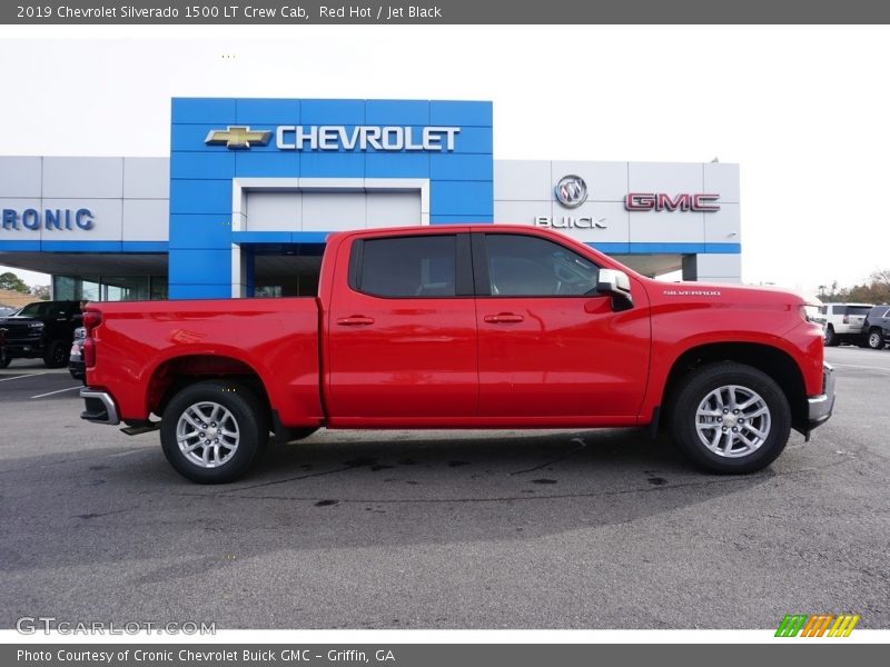 Red Hot / Jet Black 2019 Chevrolet Silverado 1500 LT Crew Cab