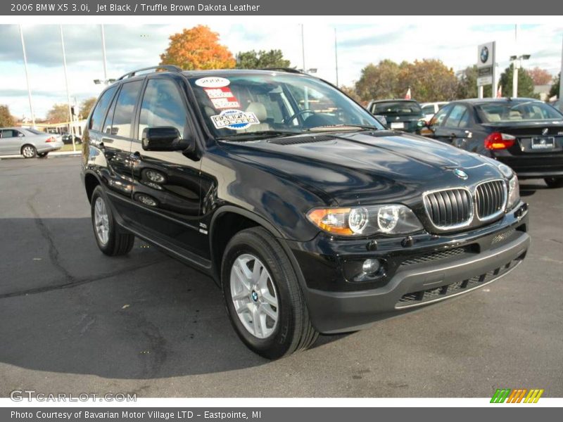 Jet Black / Truffle Brown Dakota Leather 2006 BMW X5 3.0i