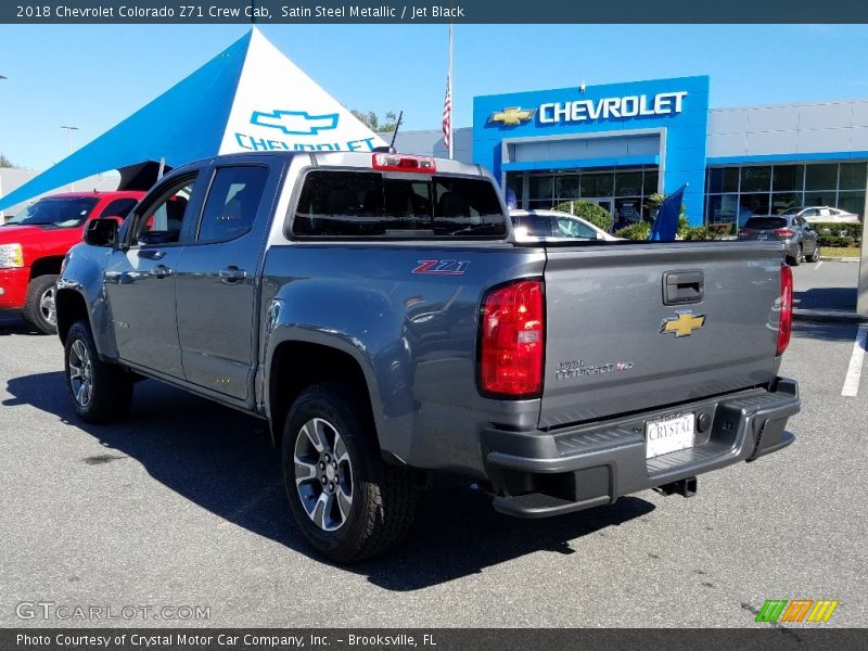 Satin Steel Metallic / Jet Black 2018 Chevrolet Colorado Z71 Crew Cab