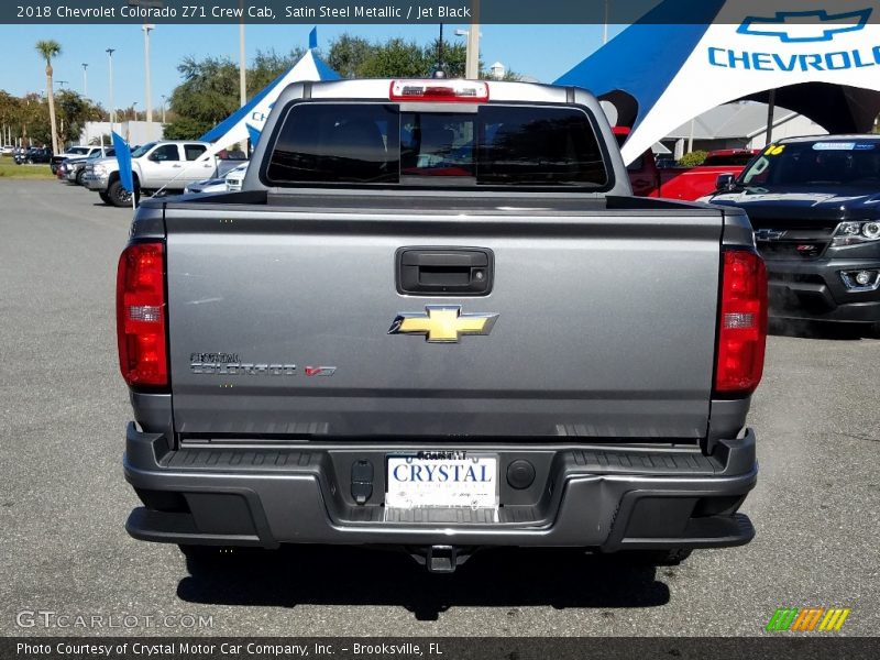 Satin Steel Metallic / Jet Black 2018 Chevrolet Colorado Z71 Crew Cab