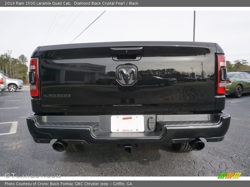 Diamond Black Crystal Pearl / Black 2019 Ram 1500 Laramie Quad Cab